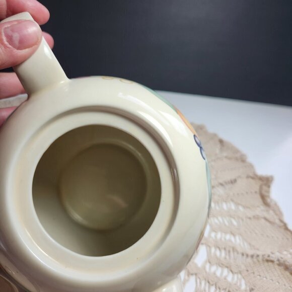 Corelle Abundance Teapot Fine Porcelain Made in Japan Robinson Design Group 1991 - Picture 17 of 17